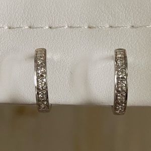 Diamond 1/2 inch hoops.